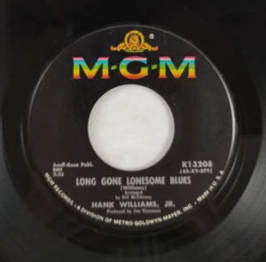 Hank Williams, Jr. – Long Gone Lonesome Blues 1963 MGM K13208 45 RPM Single - Picture 1 of 4