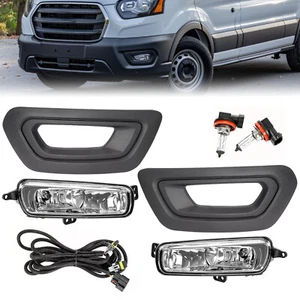 For Ford Transit 2020-2024 Both Left & Right Fog Lights W/Bezels Covers W/Bulbs - Picture 1 of 24