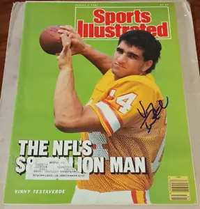 Vinny Testaverde Tampa Bay Buccaneers SIGNED AUTOGRAPHED Sports Illustrated SI - Picture 1 of 1