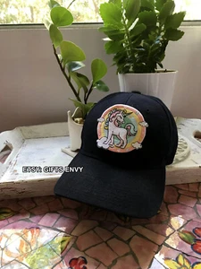 3 Zoll Bügelbild bestickt Applikation Patch - rosa Einhorn Regenbogen Pferd Wolke - Bild 1 von 4