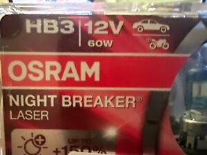 OSRAM Night Breaker Laser +150% żarówki reflektorów samochodowych HB3 (x 2 ) testowane w otwartej skrzynce