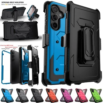 For Samsung Galaxy S25 Plus/S25 Ultra Shockproof Case Cover / Belt Clip Holder - Image 1 of 4