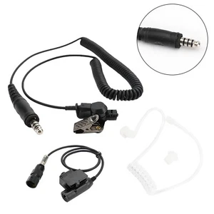 7.1-A3 Single Transparent Air Tube Headset pour AN/PRC-152 AN/PRC-148 U329 Radio - Zdjęcie 1 z 15