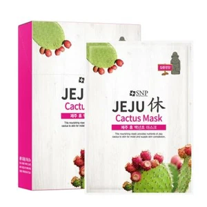 SNP - JEJU REST CACTUS SHEET MASK /Dryness/Nourishing/over 50 Sheets Express - Picture 1 of 4