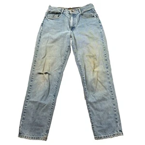 Structure Jeans Mens 32x30 VTG 90s Straight Leg 100% Cotton Stone Wash Blue - Picture 1 of 15