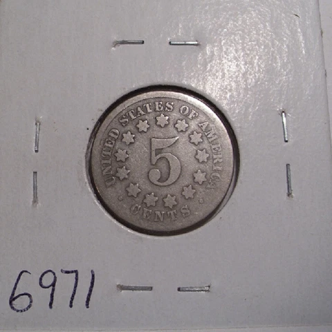 1868 Shield Nickel , Good Cover