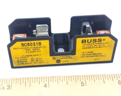 EATON 30A Class CC Cooper Bussman BC6031-B / BC6031B (NEW NO BOX) - Image 1 of 4