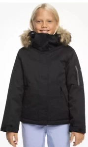 NWT Roxy Girls' Meade Winter Jacket, Size: Medium, True Black - Picture 1 of 5