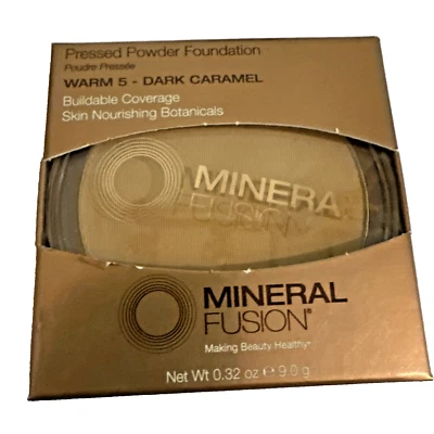 Mineral Fusion Pressed Powder Foundation ~Warm 5 - Dark Carmel~ New! - Image 1 of 4