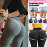 Women's High Waist TikTok Leggings Ruched Anti-Cellulite Yoga Pants Gym Fitness
