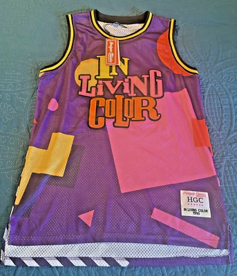 Headgear Classics Nostalgia Co. Camiseta de baloncesto color vivo talla adulto L Foto 1 de 4