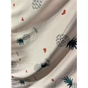 Pineapples on Pink - Faux Silk Charmeuse Satin Fabric - Picture 1 of 2