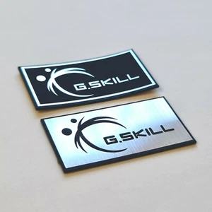 G.Skill - Sticker Case Badge Decal - Chrome Reflective - Two Emblems - Picture 1 of 2