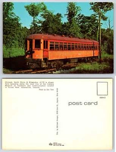 CHICAGO NORTH SHORE & MILWAUKEE #172 TROLLEY Postcard U795 - Picture 1 of 1