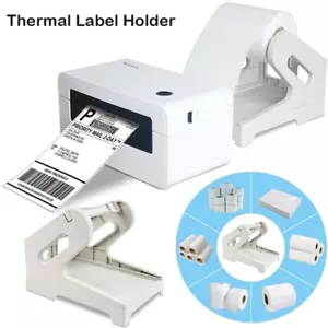 Label Holder 2 in1 Rolls & Fan-Fold Stack Paper Holder for Thermal Label Printer - Picture 1 of 12