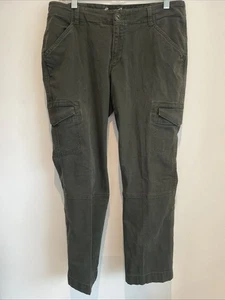 Eddie Bauer Damenhose Petite 10 grün Cargo Utility Pants 29" Schrittlänge - Bild 1 von 4
