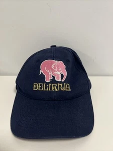 Delirium Hat Navy Blue with Pink Elephant Logo One Size - Picture 1 of 8