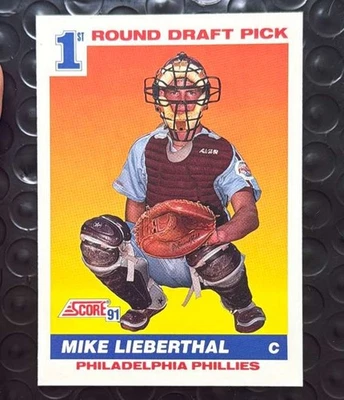 1991 Score #683 Mike Lieberthal Near Mint - Image 1 of 2