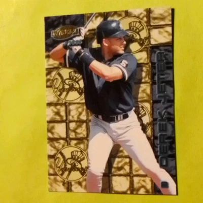 DEREK JETER - NEW YORK YANKEES - 1999 PACIFIC INVENCIBLE "THUNDER ALLEY" TARJETA #11 Foto 1 de 4
