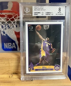 2003-04 TOPPS 1ST EDITION #36 KOBE BRYANT BGS BECKETT GRADED 8 - Picture 1 of 2