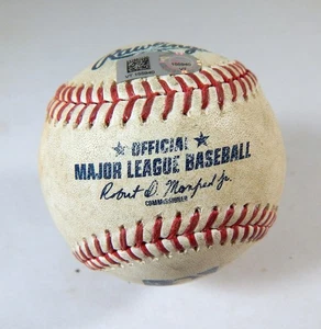 2022 Cincinnati Reds Pitt Pirates Game Used Baseball Lewin Diaz GroundOut - Picture 1 of 4