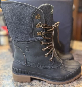 Kamik Sienna 2 3M Thinsulate Boot Black High Women Sz 6 Winter Ski Waterproof - Picture 1 of 10