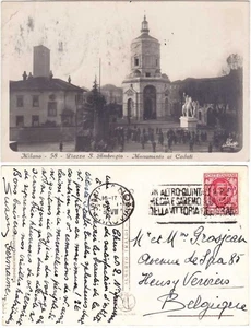 MILANO - PIAZZA S. AMBROGIO - MONUMENTO AI CADUTI - VIAGG. 1930 -86967- - Picture 1 of 1