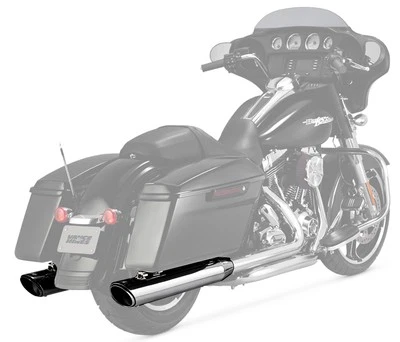 Escape Vance & Hines Twin Slash Rounds Cromo 4" Deslizable (16763) Foto 1 de 3