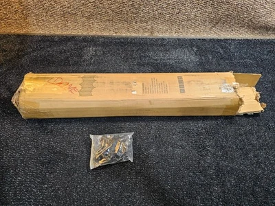 便携式 6 面板房间分隔板,金属黑色,114 英寸 x 73 英寸,聚酯纤维,18666 — 第 1/4 张图片