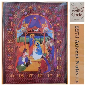 Vintage The Creative Circle #2273 "Advent Nativity" Needlepoint Kit - Picture 1 of 8