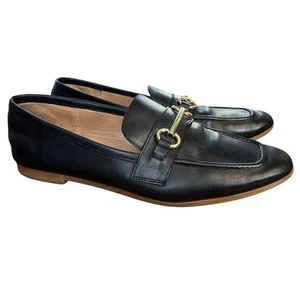 Blondo Waterproof Cameron Womens Black Horse Bit Leather Black Flats Shoes sz 9 - Picture 1 of 16