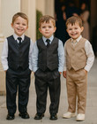 Boys Suits 4 Piece Waistcoat Suit Wedding Page Boy Baby Formal Party 3 Colours