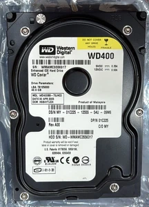 Western Digital 40GB WD400BB-75JHCO, HSBAYTJCH, WD 3.5" IDE ATA Hard Drive - Picture 1 of 6