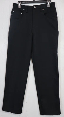 BC ETHIC Mens Pants Size 30x32 Black Polyester Made in U.S.A. Vintage Y2K EZ-FIT - Image 1 of 4