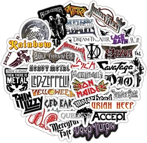 Paquete de pegatinas de banda de metal pesado, 35 piezas de pegatinas de metal, fuerte A - Imagen 1 de 7