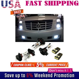 6x White LED For 07-14 Cadillac Escalade Fog Driving DRL Light Bulbs Combo kit - Picture 1 of 12