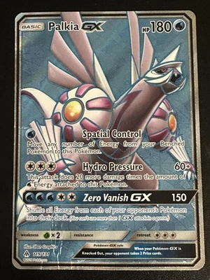 Palkia GX 119/131 Pokemon Forbidden Light Ultra Rare Full Art Holo Water Damage - Image 1 of 4