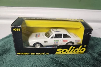 Solido Nº 1055 Peugeot 504 Cupé V6 En Caja De Colección Con Pegatinas Como Nuevas Sin Usar Foto 1 de 4