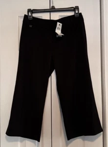 BCBG Maxazria Capri Pants Size 2P Black Wide Leg. New W/tags - Picture 1 of 9