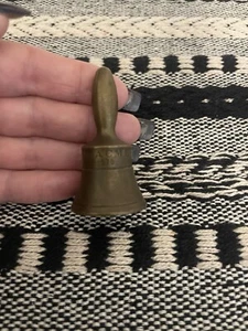 Vintage 1970 National Acme 1895 - 1970 75th Anniversary Mini Brass Bell - Picture 1 of 14