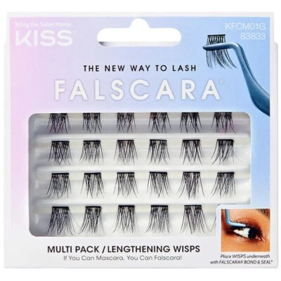 KISS Falscara Lengthening Wisps Multipack Eyelashes Style 01 Reusable (10-12mm) - Image 1 of 4