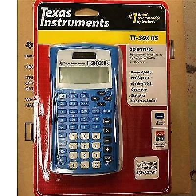 Texas Instruments TI-30X IIS Two-Line Scientific Calculator - Blue
