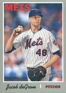 Topps Heritage SP #419 2019 Jacob DeGrom Mets - Imagen 1 de 1