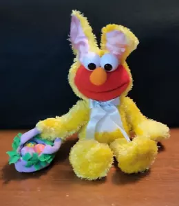 15" Elmo Happy Ears Bunny Fisher Price 2003 Plush Stuffed *see notes - Picture 1 of 6