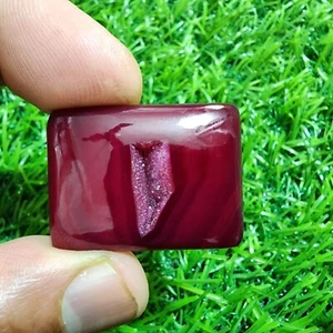 Rare Yummy Window Druzy Agate Rectangle Shape 55.50 Carat Gemstone For Jewelry - Picture 1 of 6