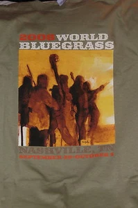 T-Shirt "2008 World Bluegrass-Nashville" - Music Event Rare Hard to find - L - Bild 1 von 2