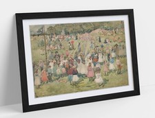 MAURICE PRENDERGAST, MAY DAY CENTRAL PARK -FRAMED WALL ART POSTER PRINT 4 SIZES