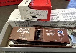 Intermountain Railway HO Kit #UP-01 AAR 40' Box Car - Union Pacific #184849 NOS - Picture 1 of 5