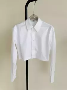 Tibi Eco Poplin Cropped Shirt Size S - Picture 1 of 2