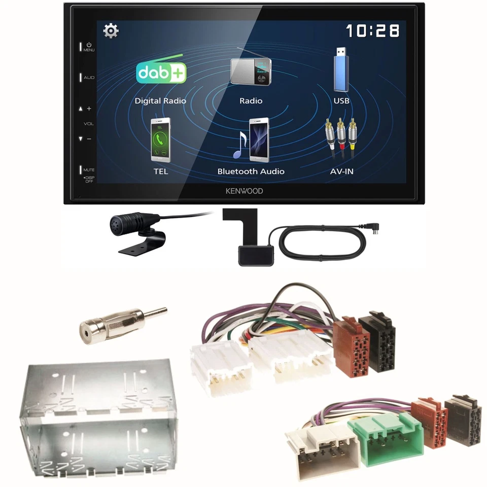 Kenwood DMX129DAB DAB+ Bluetooth USB Einbauset für Volvo S40 V40 850 - Bild 1 von 1